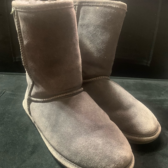 BearPaw Shoes - Classic Suede Winter Boots - Grey